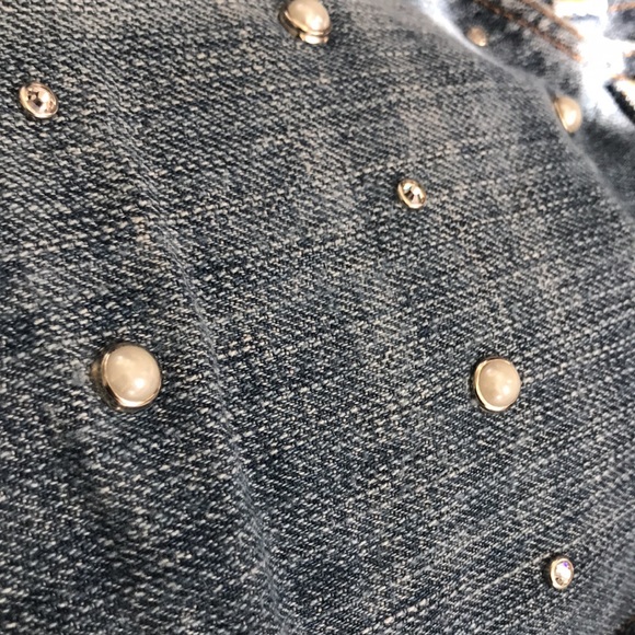 Vintage | Levi’s 514 Studded Slim Straight Jeans Short Blue Size W30 L30 - Picture 9 of 16